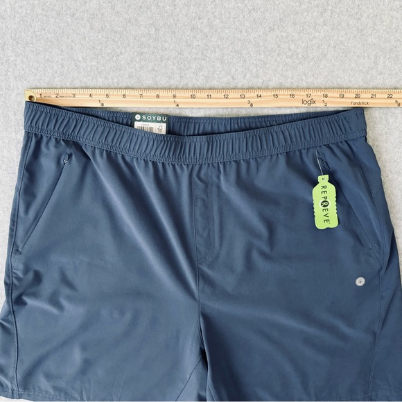 Soybu Active Shorts Mens XXL Blue Pull On Elastic Waistband Lightweight Gorpcore - Picture 8 of 13